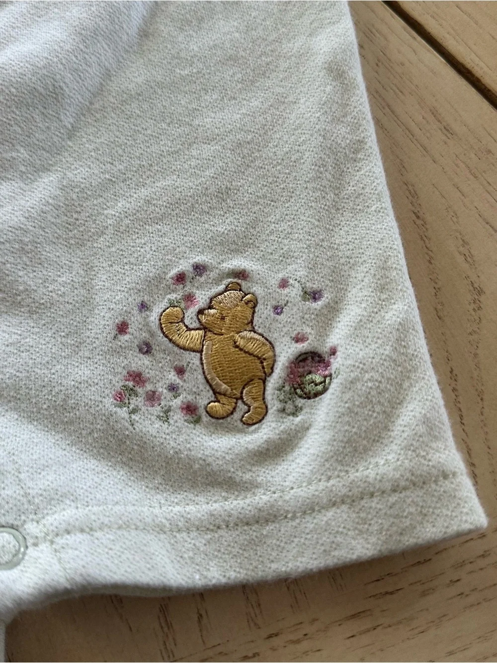 Vintage Disney Y2K Classic Pooh Winnie The Pooh Romper Green 6-9 Months Girl